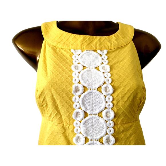 Lilly Pulitzer Sz 2 JACQUELINE SUNGLOW YELLOW Shift Dress EUC - Picture 2 of 9